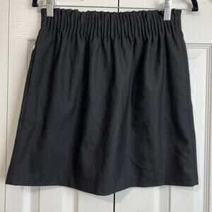J. Crew Sidewalk Skirt, Black Wool Blend Sz 2